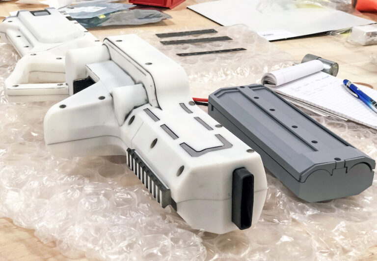 Early prototypes for Shelby destroyer blaster